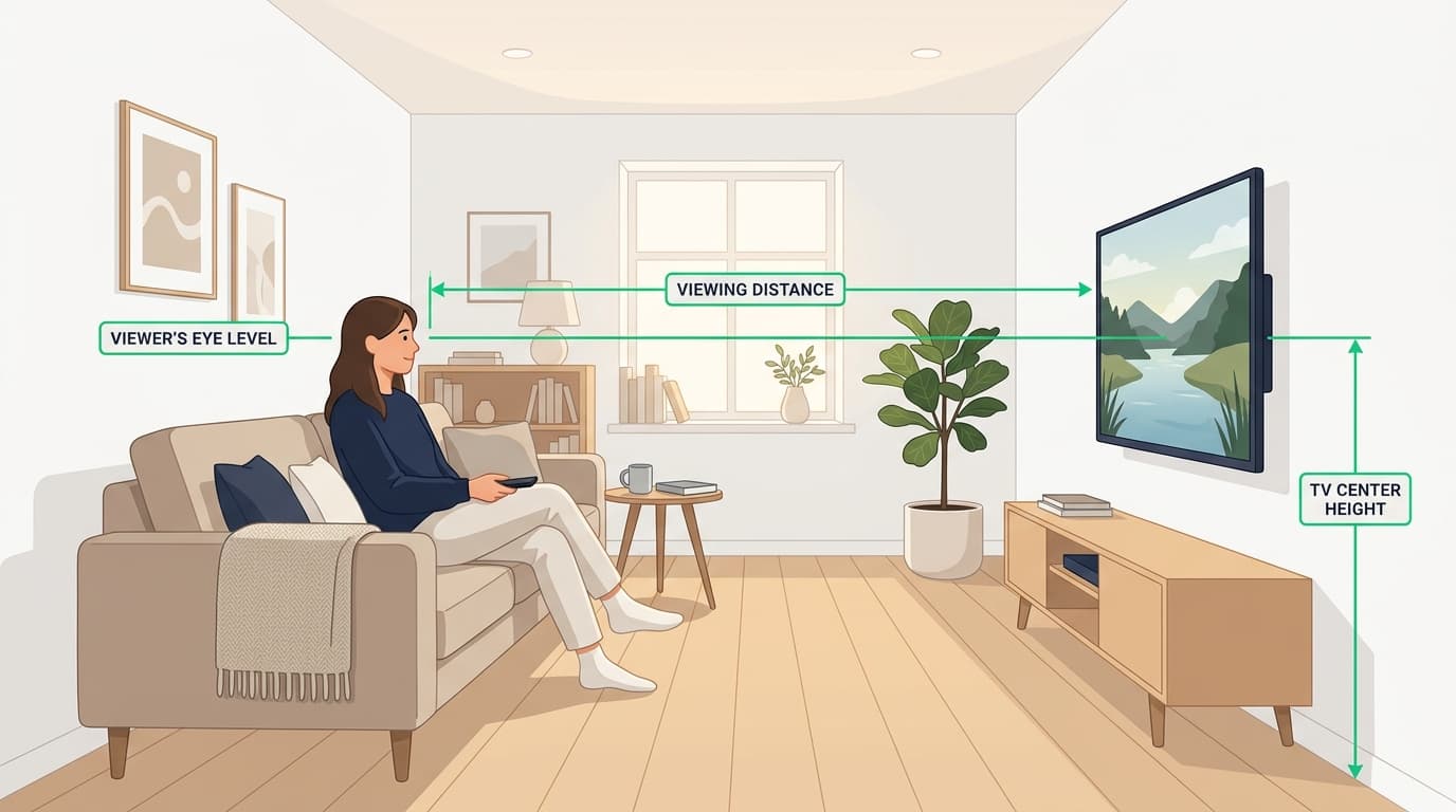 TV Mounting Height Calculator